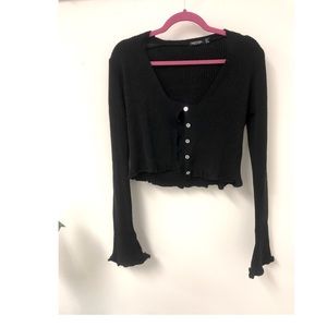 Nasty Gal Pearl button cardigan